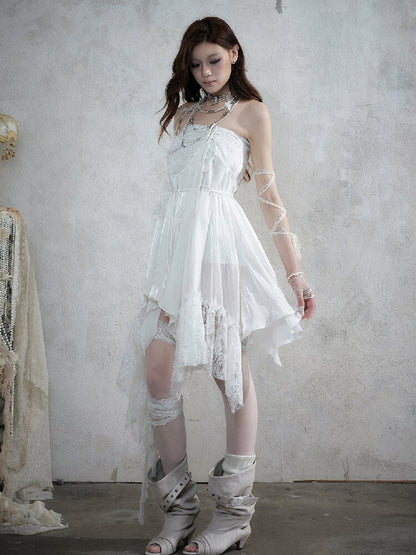 Dreamy Heiress Lace Chiffon Dress【s0000017984】