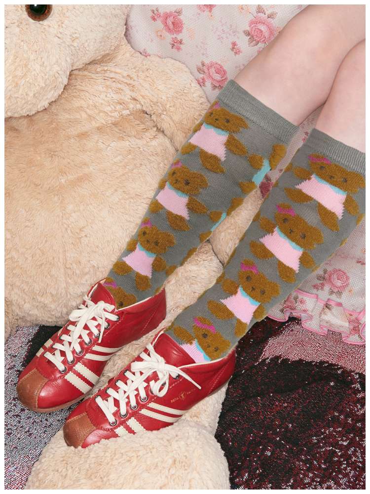 Bear Plush-Style Knit Socks【s0000014513】