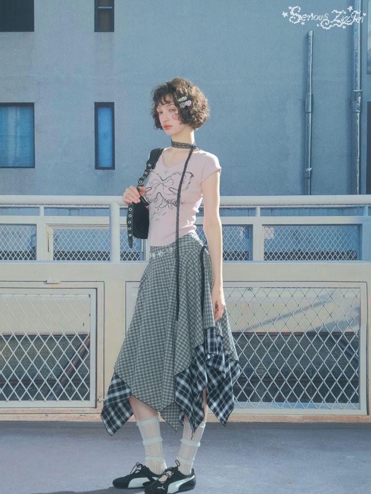 Slim thin short top【s0000013378】