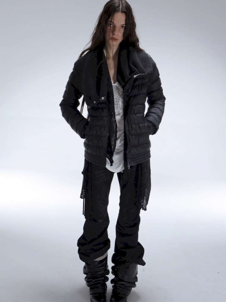 Original Pile Collar Slim Short Down Jacket【s0000014710】