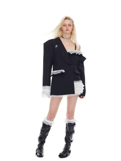 Sexy silhouette punk ballet suit【s0000012983】