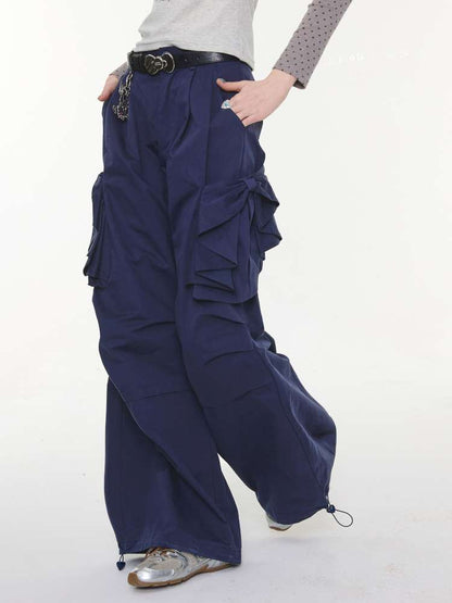 Dark Blue Functional Cargo Pants【s0000015424】