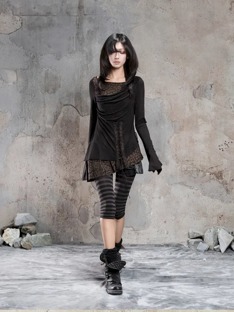 Fake Two-Piece Crew Neck Knit Blouse【s0000014129】