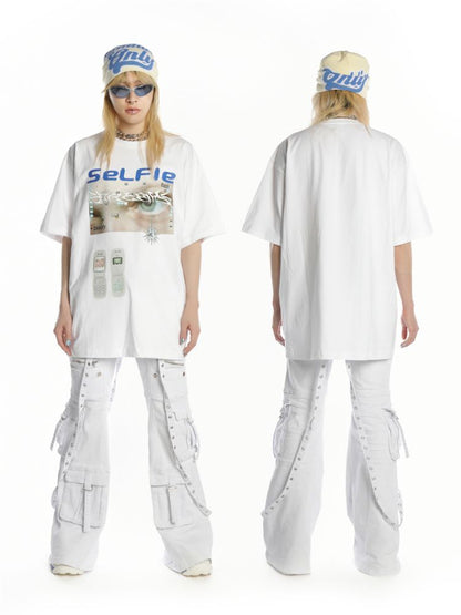 American Street Hip Hop Short Sleeve T-Shirt【s0000012453】