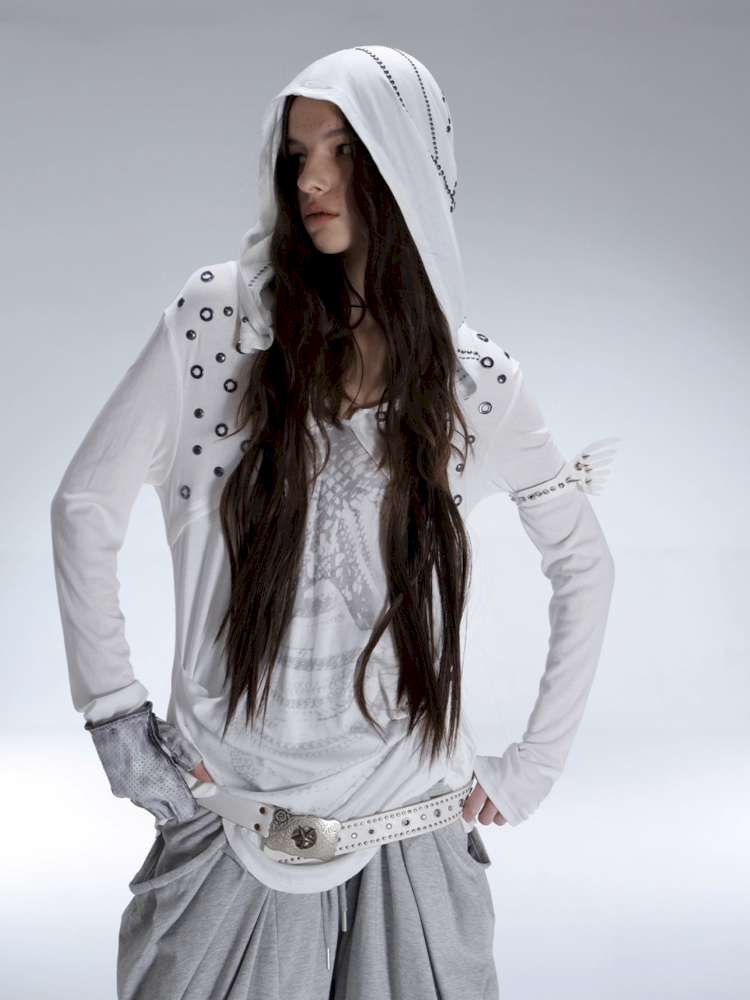 Armor Hooded Drape Lightweight T-Shirt【s0000014715】