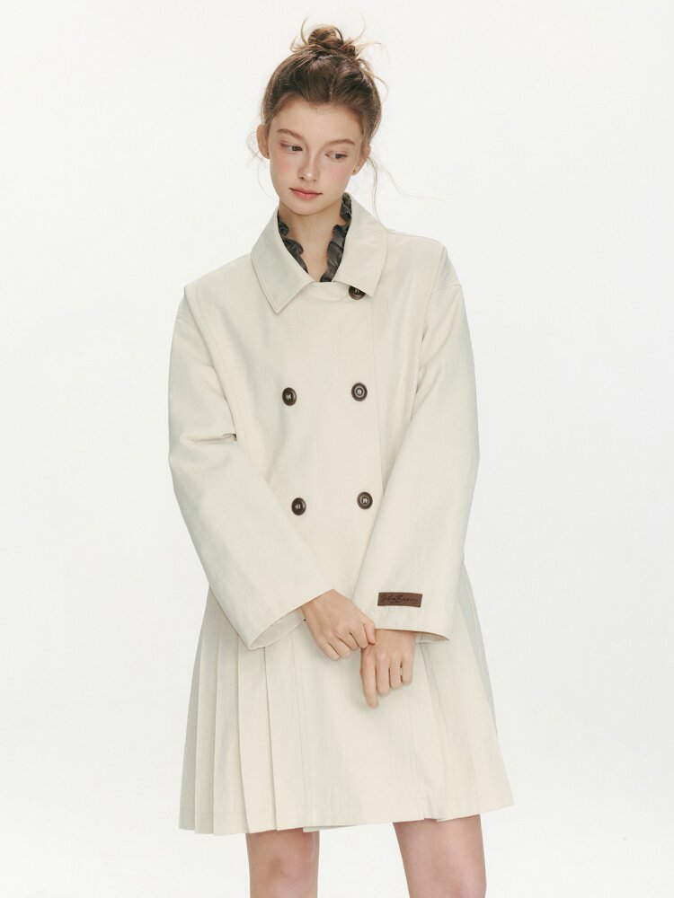 Moonlight Concerto Pleated Coat【s0000015668】