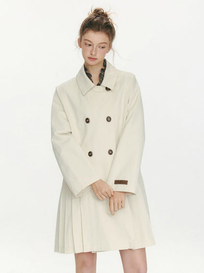 Moonlight Concerto Pleated Coat【s0000015668】