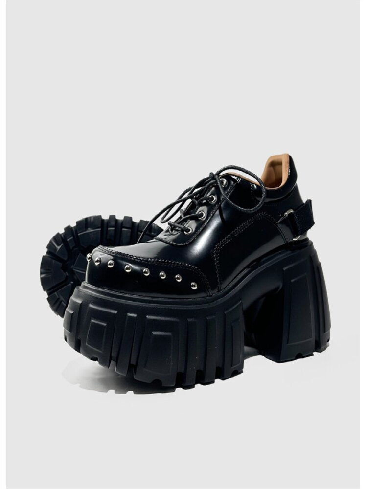 Studded Y2K Muffin Platform Shoes【s0000015714】