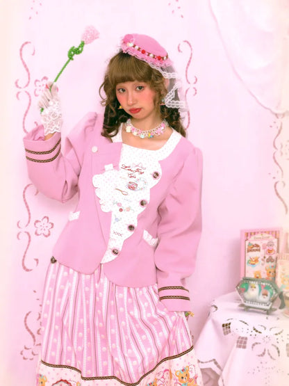 Patchwork Embroidered Tea Break Blazer【s0000014160】