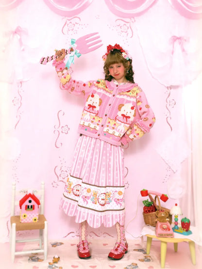 Sweet Pink Knit Cardigan Jacket【s0000014164】