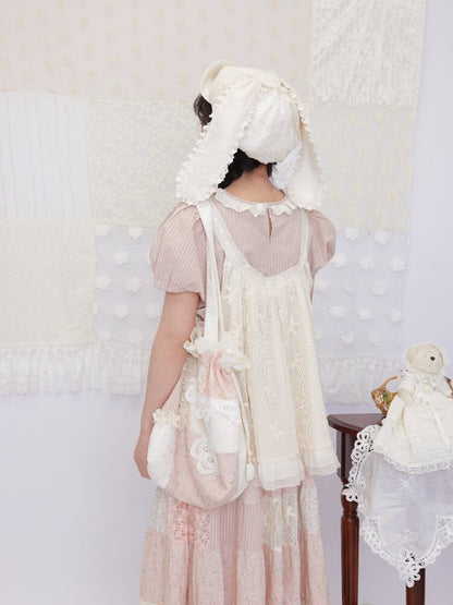 Bow Hook Flower Lace Suspenders【s0000016503】