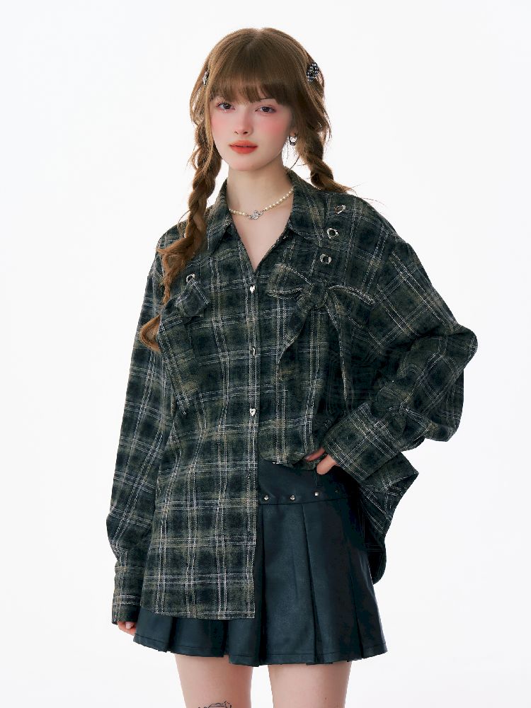 Loose Plaid Jacket【s0000012219】