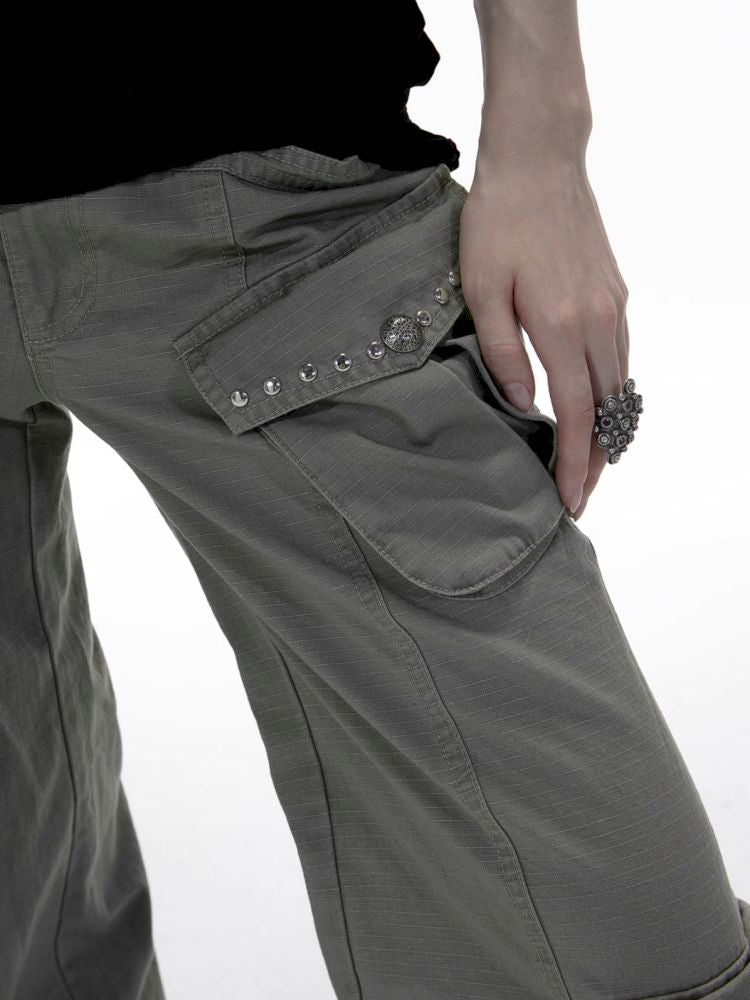 Wide Leg Narrow Crotch Work Pants【s0000012705】