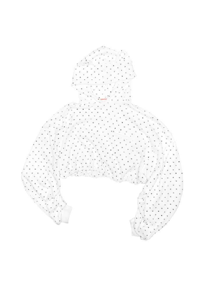 Cat's Paw Long Short Polka Dot Hooded Cardigan Sweatshirt Sweatpants Set【s0000011566】
