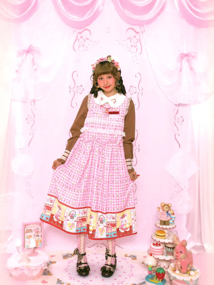 Bunny Sweet Lace Loose Tank Dress【s0000014163】