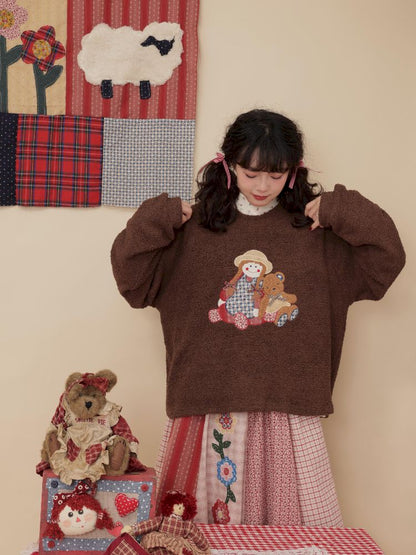 Crew Neck Bean Down Sweater【s0000010347】