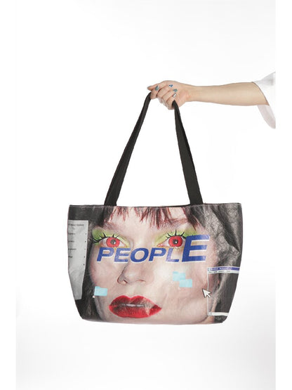 Dupont Paper Y2K Large Tote Bag【s0000016283】