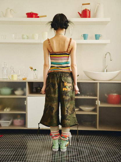 Bread Cat Camouflage Cargo Shorts【s0000018693】