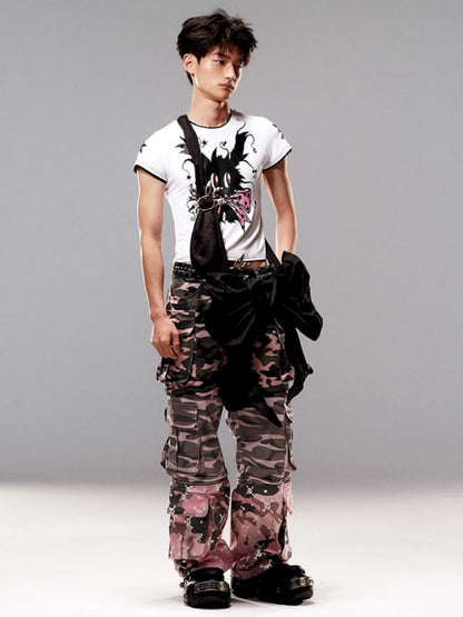 Camouflage print Detachable jeans【s0000009416】