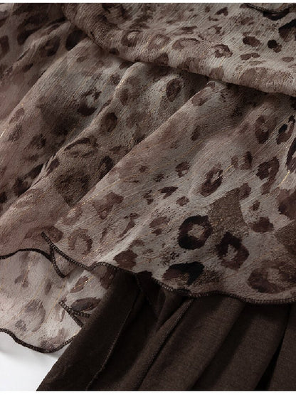 Vintage Leopard Patchwork Camisole【s0000017857】