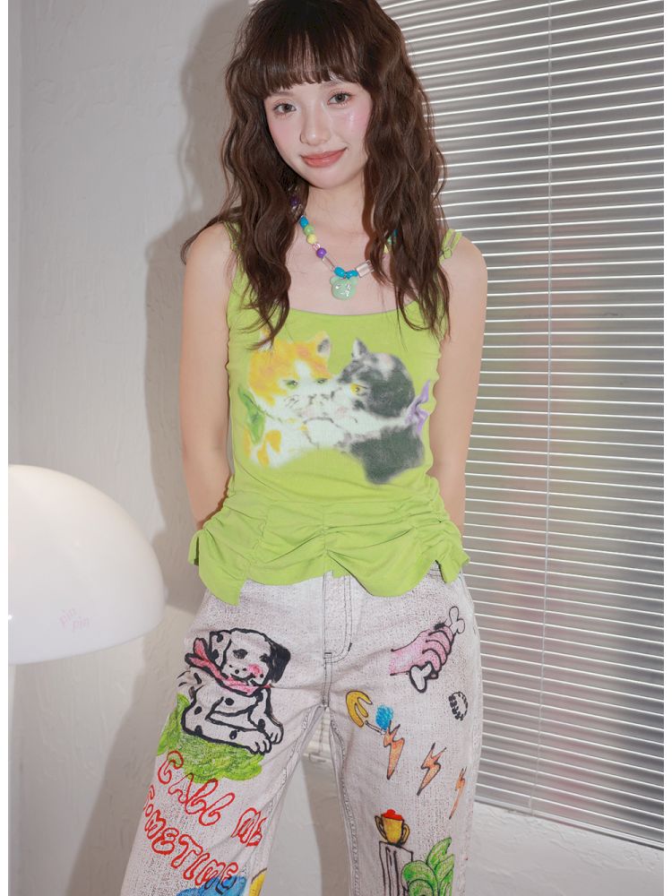 Bubble Pumped Pleated Suspenders【s0000013334】