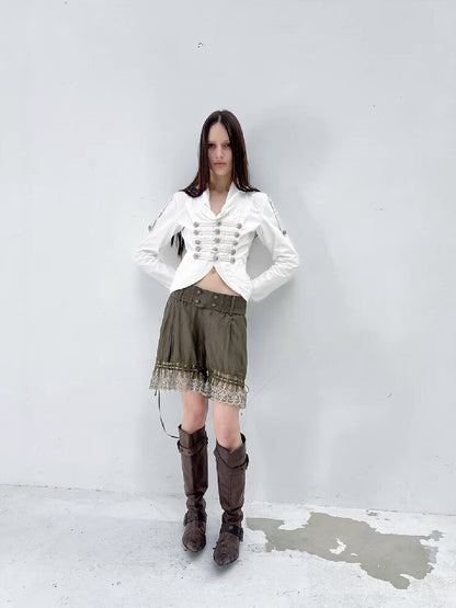 Washed Cotton Napoleon Jacket【s0000015909】