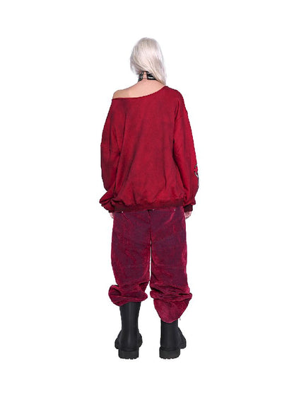One Shoulder Y2K Sweatshirt【s0000011010】