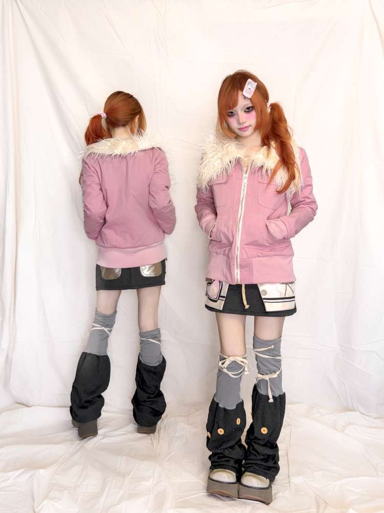 Slim Pocket Plush Collar Jacket【s0000015400】