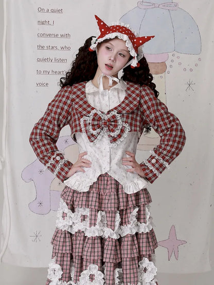 Girly Bow Long-Sleeve Jacket【s0000014104】