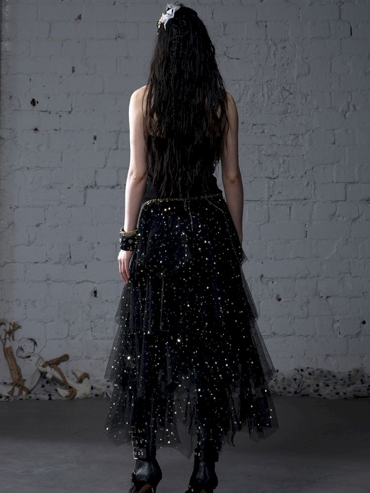 Multi-Layered Mesh Cake Skirt【s0000012789】