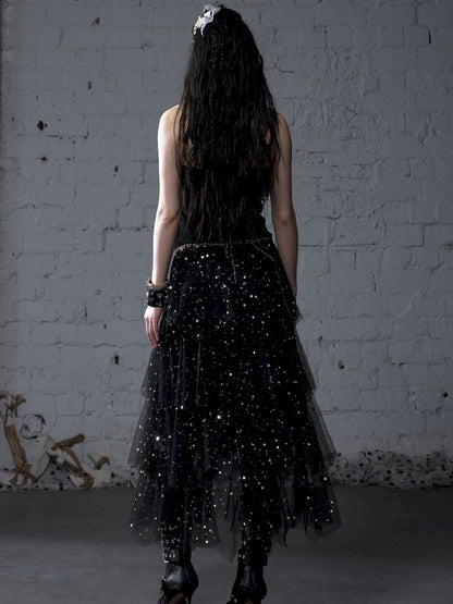 Multi-Layered Mesh Cake Skirt【s0000012789】