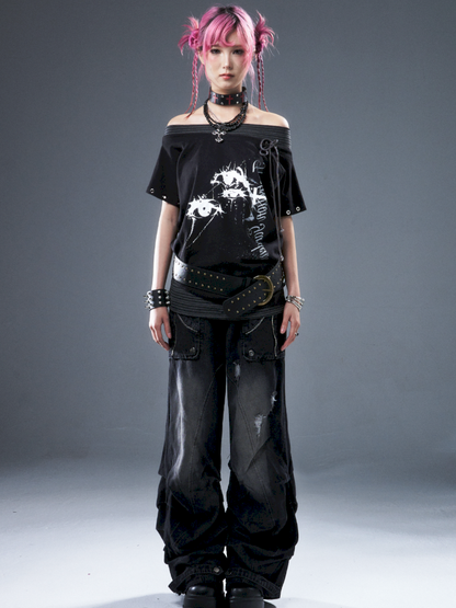 Casual loose-fitting top T-shirt【s0000012947】