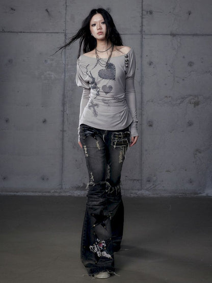 Long Sleeve Knit Bottom Shirt【s0000013465】