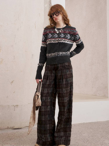 Button-Up Knit Cardigan Jacket【s0000014393】