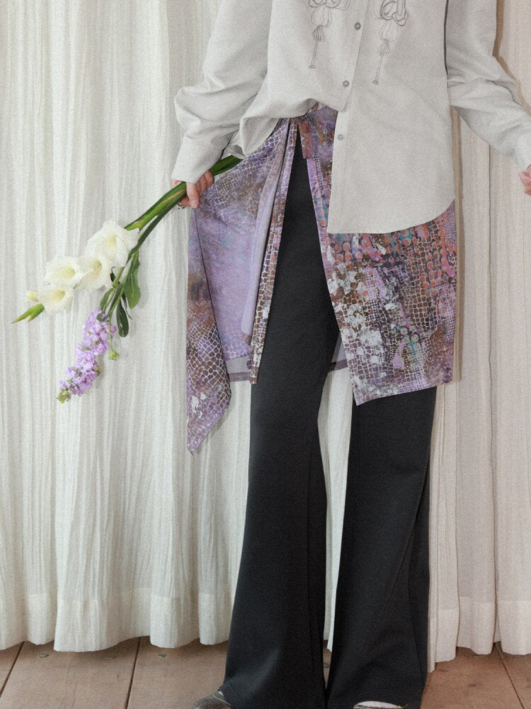 Twilight Printed Bell Bottoms【s0000015456】