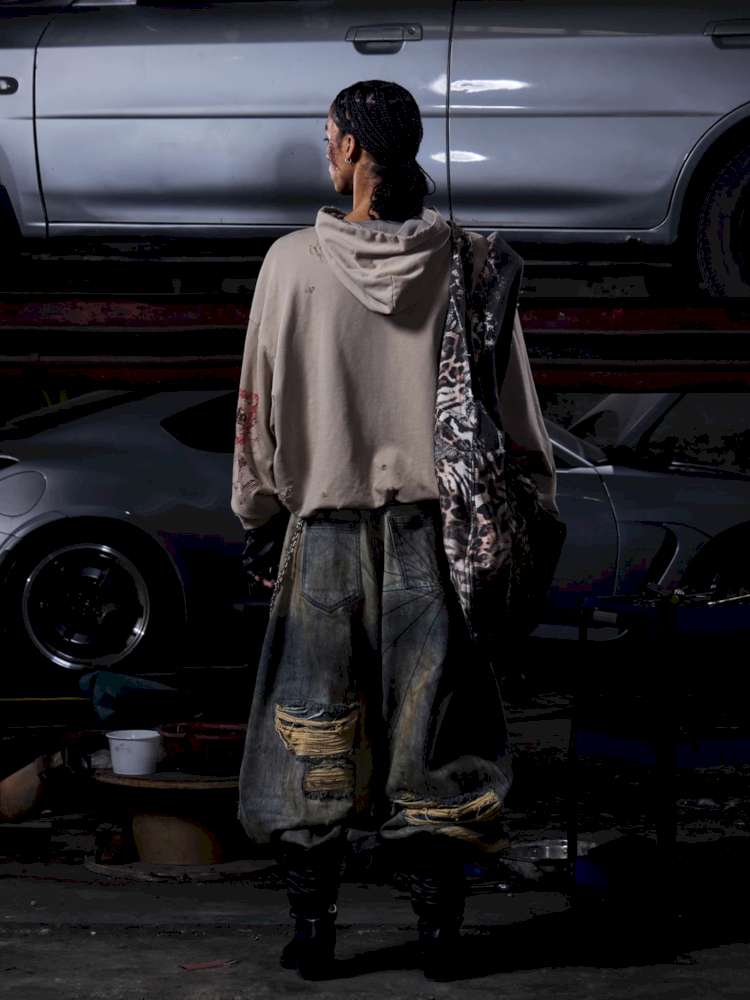 Wild Destruction Denim Wide Pants【s0000015179】
