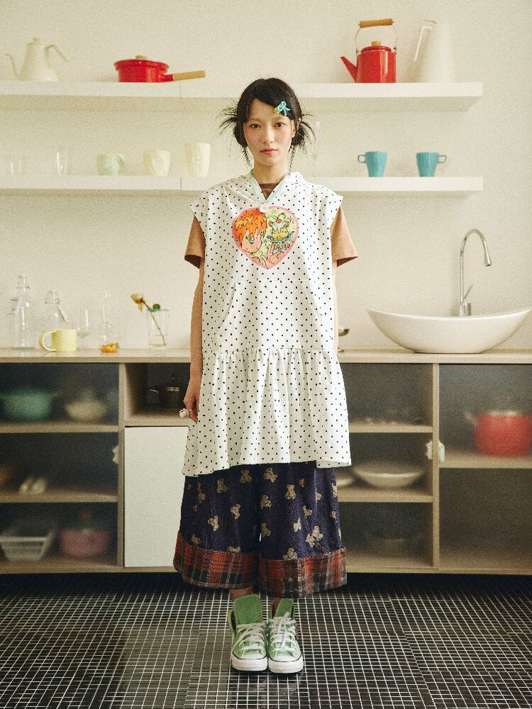 Bird's Bird Observation Pudding Sweatshirt Dress【s0000018692】
