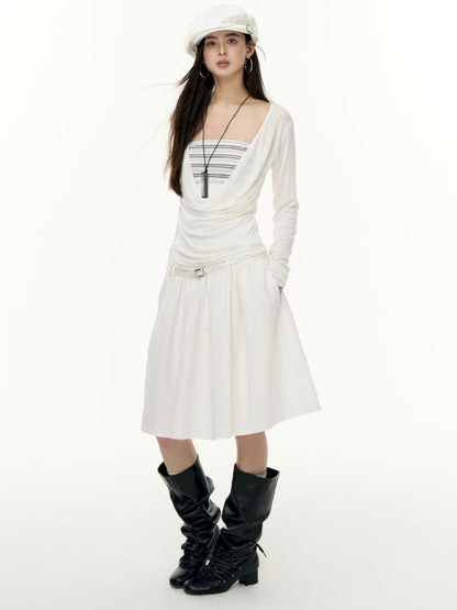 Tencel Lycra swing collar bottoming shirt【s0000013743】