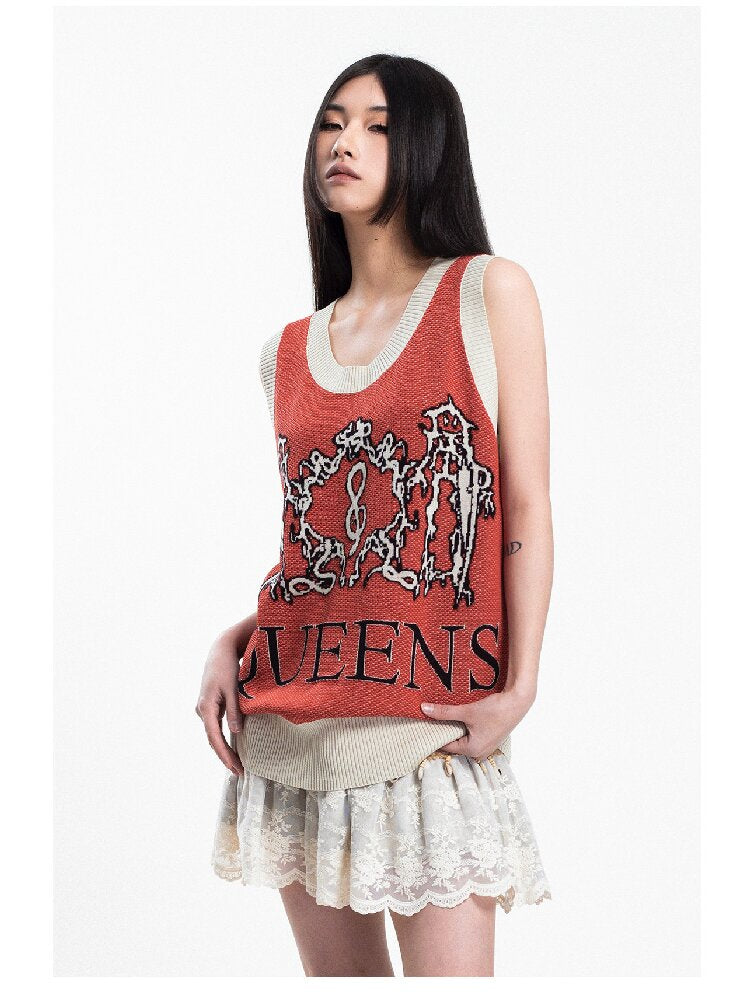 Retro Queens Dragon Jacquard Vest【s0000018045】