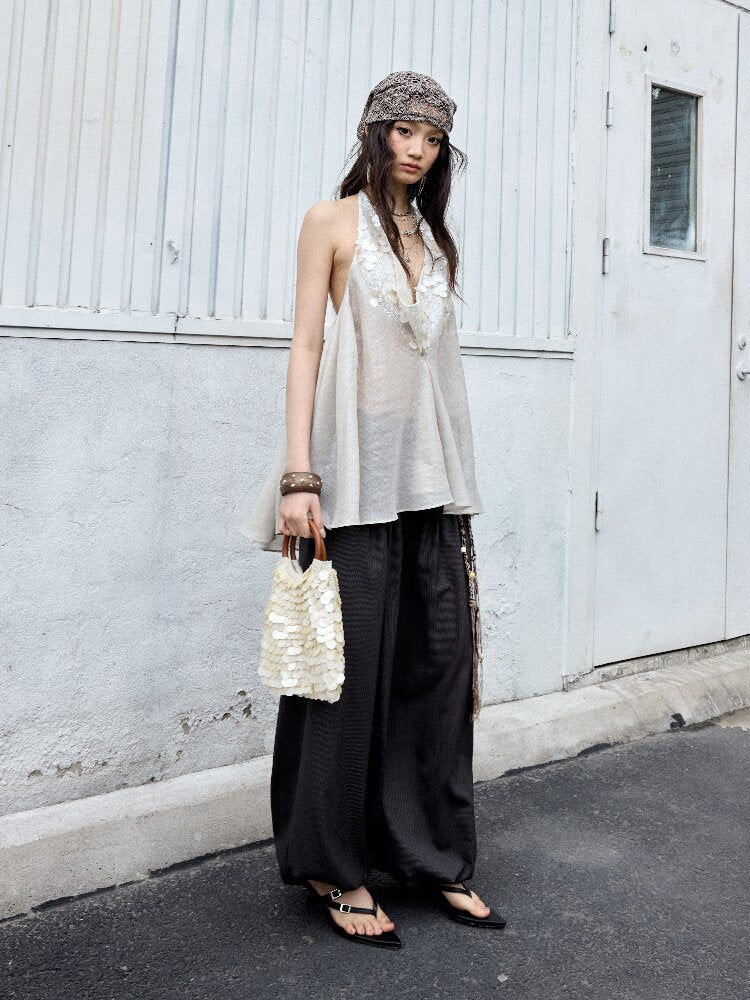 Nomad Relaxed Striped Balloon Pants【s0000016872】