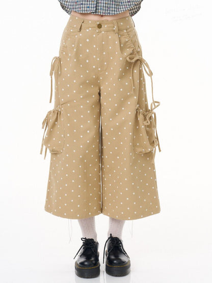 Polka Dot Wide Leg Workwear Slacks【s0000016604】