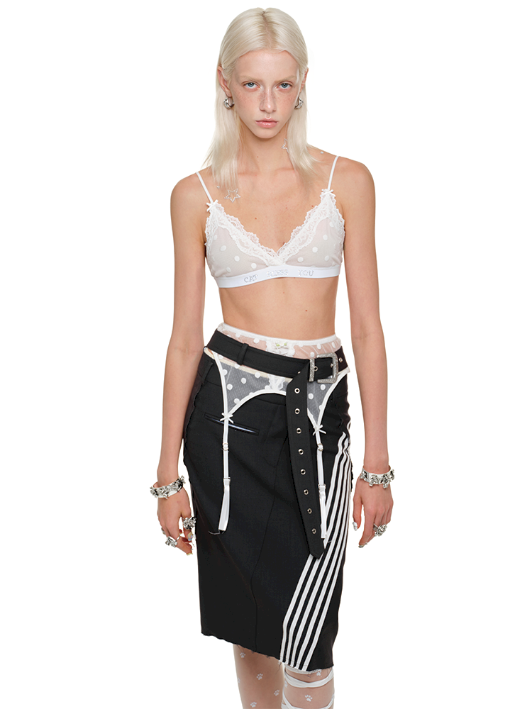 Lace Triangle Cup Corset【s0000011601】