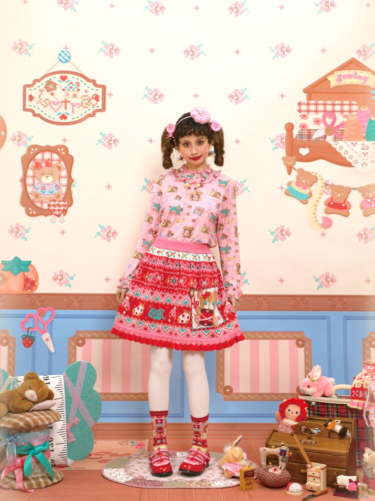 Cable Lace Collar Stretch Cotton【s0000015564】