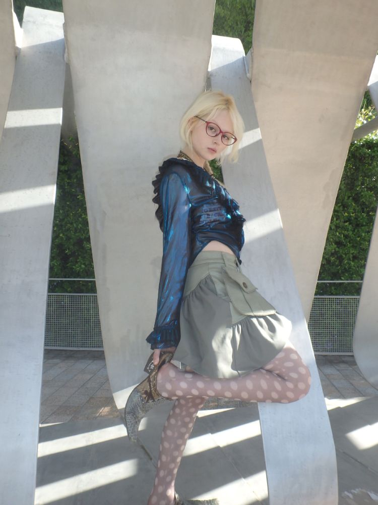 Oddly shaped short skirt【s0000013179】