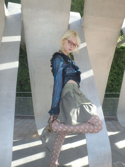 Oddly shaped short skirt【s0000013179】