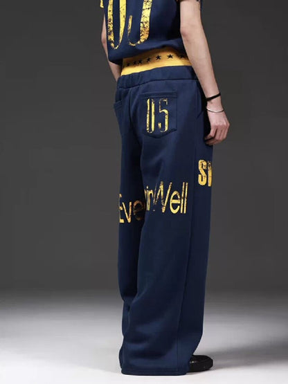 Mustache Waist Silhouette Sweatpants【s0000018272】