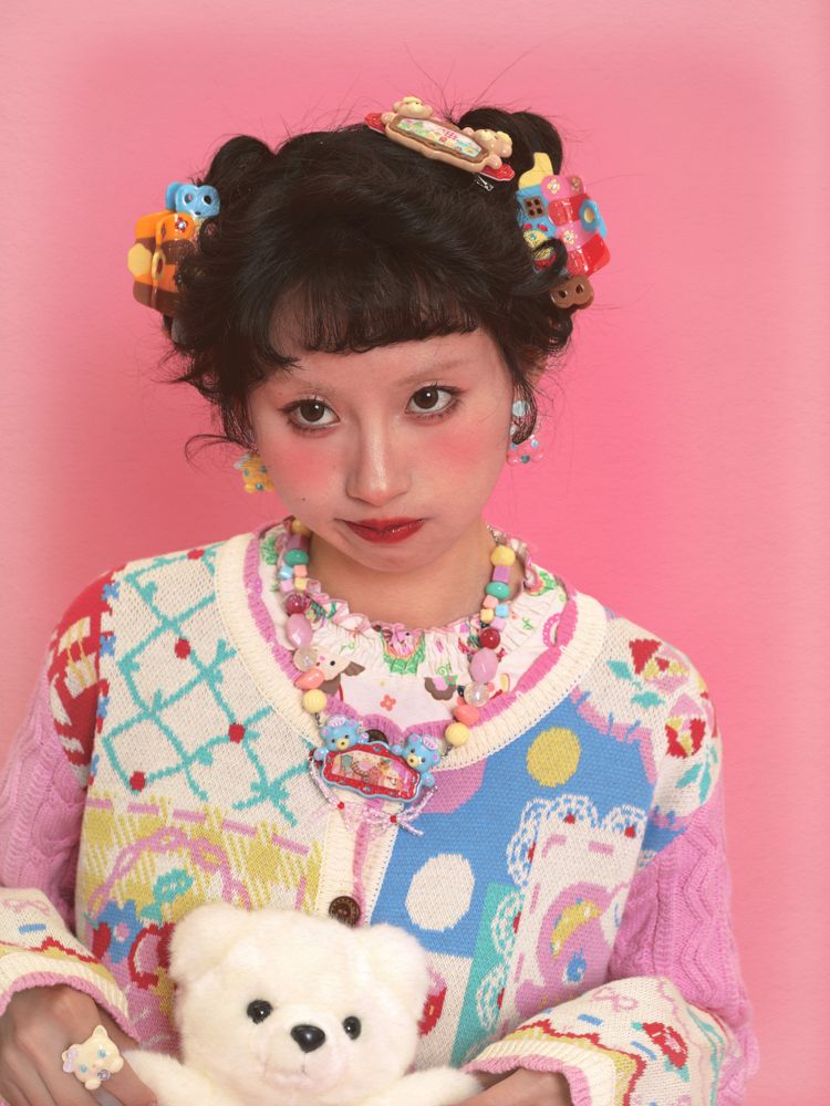 Acrylic Beaded Hair Clip Necklace【s0000011325】