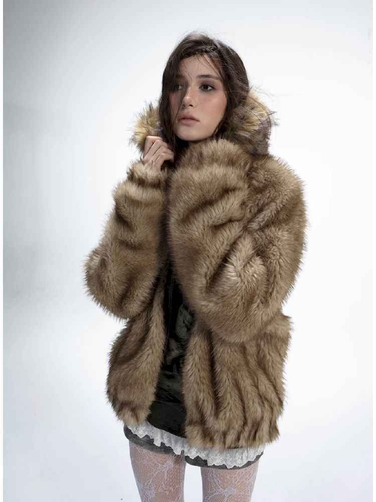 Fur Collar Thick Coat Reversible【s0000011272】