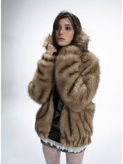 Fur Collar Thick Coat Reversible【s0000011272】