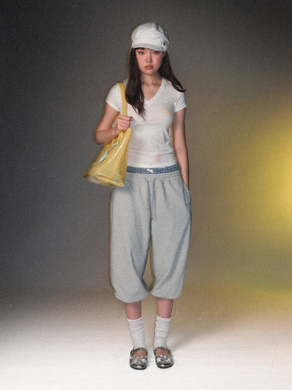 Fake Two Piece Waistband Shorts【s0000017436】